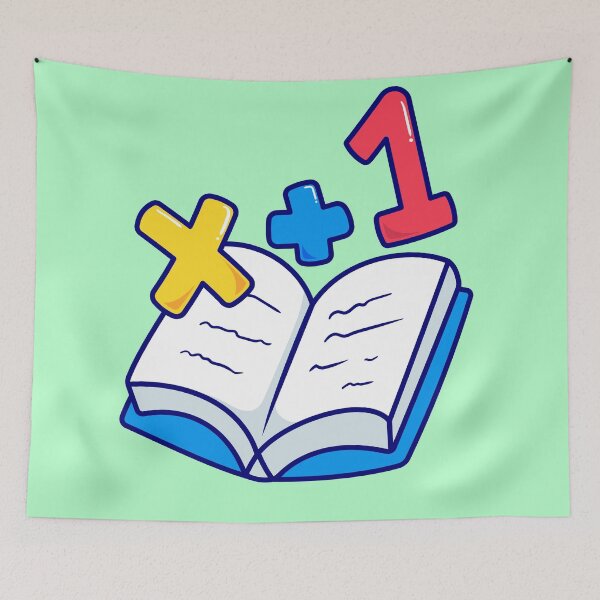 Item preview,  Math Book with Numbers Cartoon Vector Icon Illustration designed and sold by hjian8219.