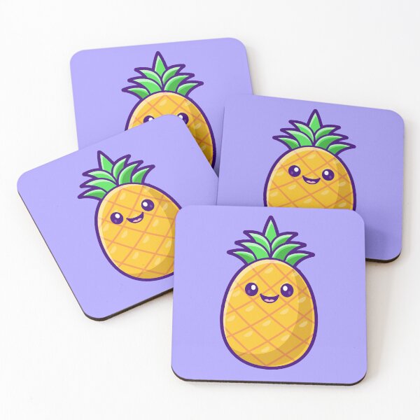 Item preview, Cute Pineapple Fruit Cartoon Vector Icon Illustration designed and sold by hjian8219.