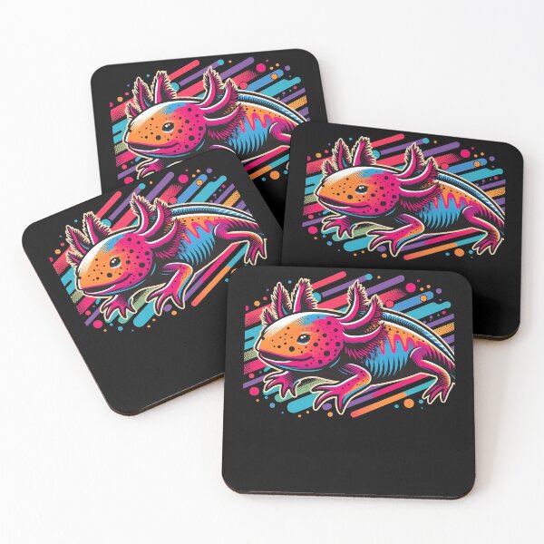 Item preview, Axolotl Pop Art Cute Axolotl Colorful Paint Splashes designed and sold by MTRBSK11.