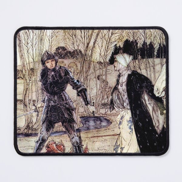 Item preview, Sir Lancelot and Sir Balin - Arthur Rackham designed and sold by forgottenbeauty.