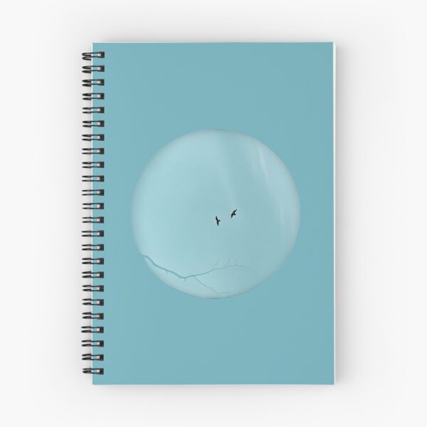 Item preview, Pareidolia Face Birds Eyes Branches Mouth - Dusty Blue Sky designed and sold by Beachy.