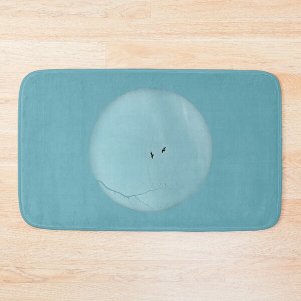 Item preview, Pareidolia Face Birds Eyes Branches Mouth - Dusty Blue Sky designed and sold by Beachy.