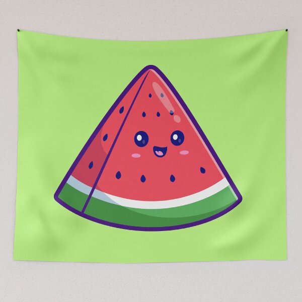 Item preview, Cute Watermelon Fruit Cartoon Vector Icon Illustration designed and sold by hjian8219.