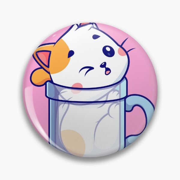 Item preview, Cute Cat Stuck in Cup Cartoon Vector Icon Illustration designed and sold by hjian8219.