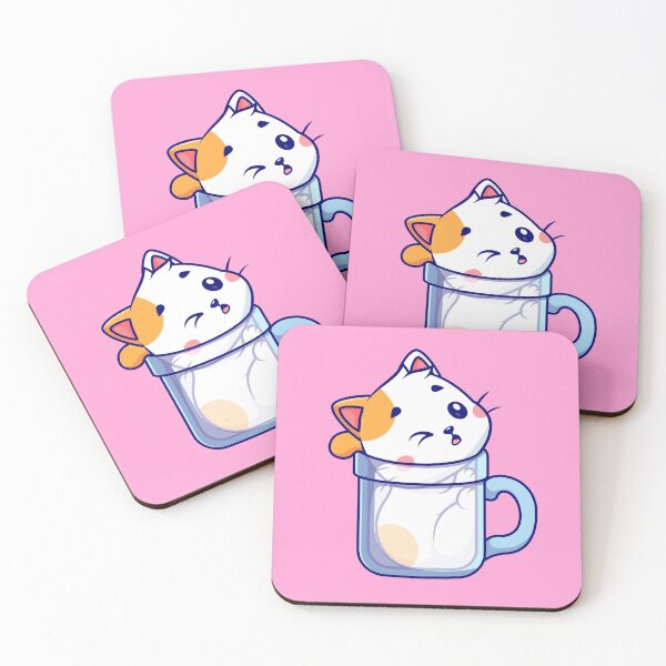 Item preview, Cute Cat Stuck in Cup Cartoon Vector Icon Illustration designed and sold by hjian8219.