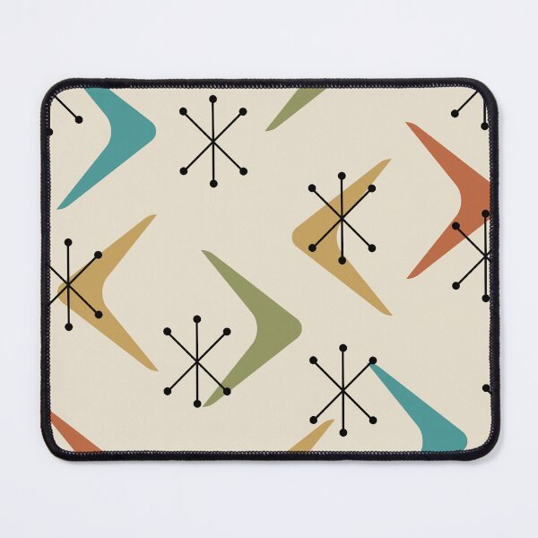 Item preview, Mid Century Boomerangs Starbursts Multicolored 1 designed and sold by thepixelgarden.