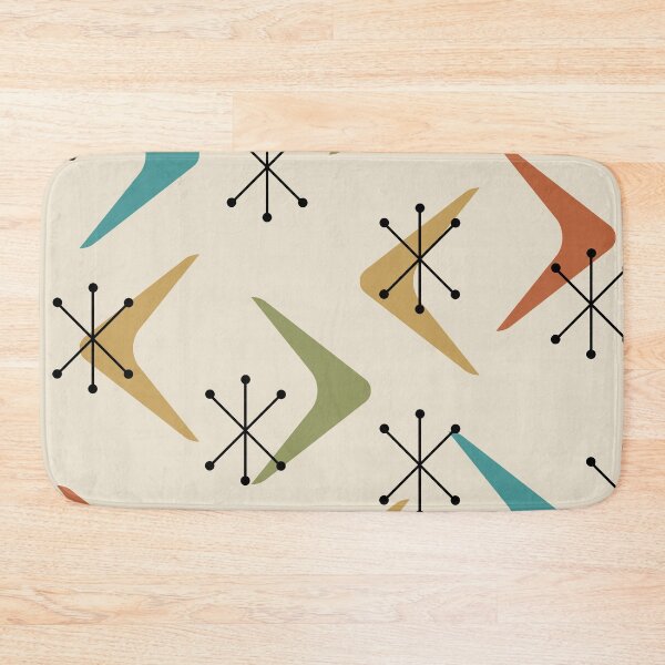 Item preview, Mid Century Boomerangs Starbursts Multicolored 1 designed and sold by thepixelgarden.