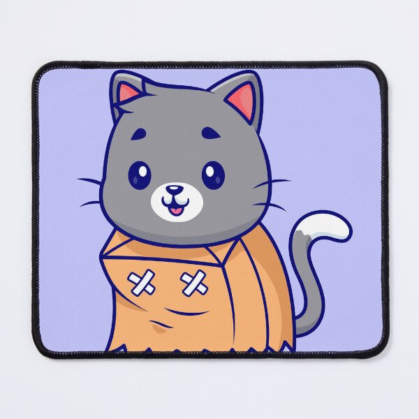 Item preview, Cute Cat with Paper Bag Cartoon Vector Icon Illustration designed and sold by hjian8219.