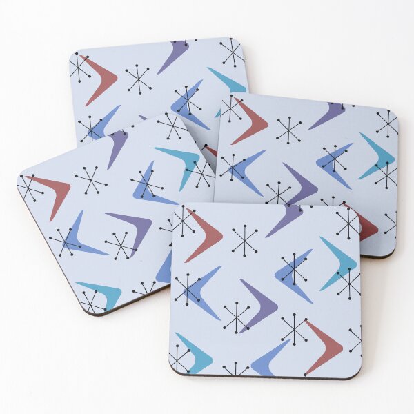 Item preview, Mid Century Boomerangs Starbursts Multicolored 2 designed and sold by thepixelgarden.