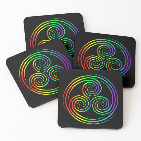 Item preview, Triskelion celta - Arco iris con ruedas designed and sold by bunbun369.