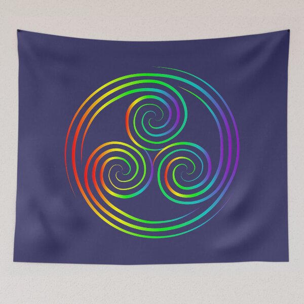 Aperçu de l'œuvre Triskelion celtique - Arc-en-ciel à roues créée et vendue par bunbun369.