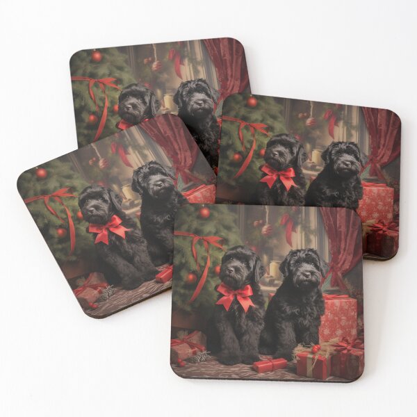 Item preview, Christmas Black Russian Terrier  designed and sold by Samuelsboro.