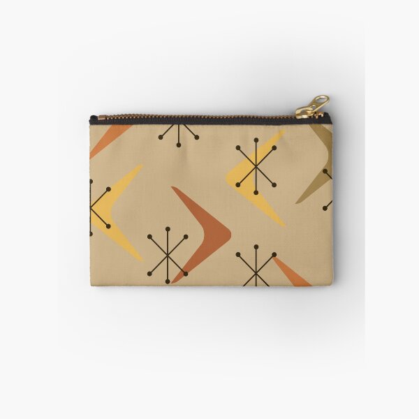 Item preview, Mid Century Boomerangs Starbursts Multicolored Ochre Gold designed and sold by thepixelgarden.