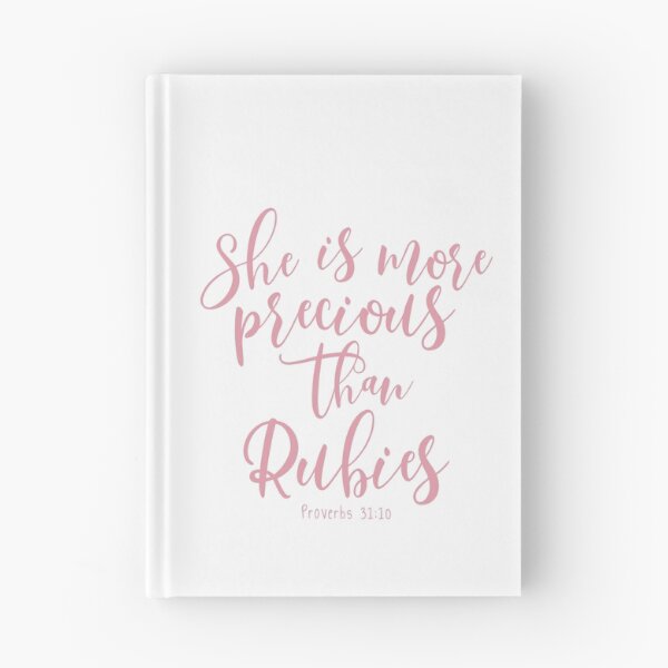 Item preview, Proverbs 31:10 She Is More Precious Than Rubies - Pink designed and sold by amazingjoy.