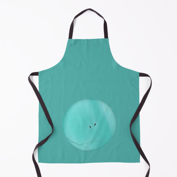 Item preview, Pareidolia Face Birds Eyes Branches Mouth - Dusty Cyan Sky designed and sold by Beachy.