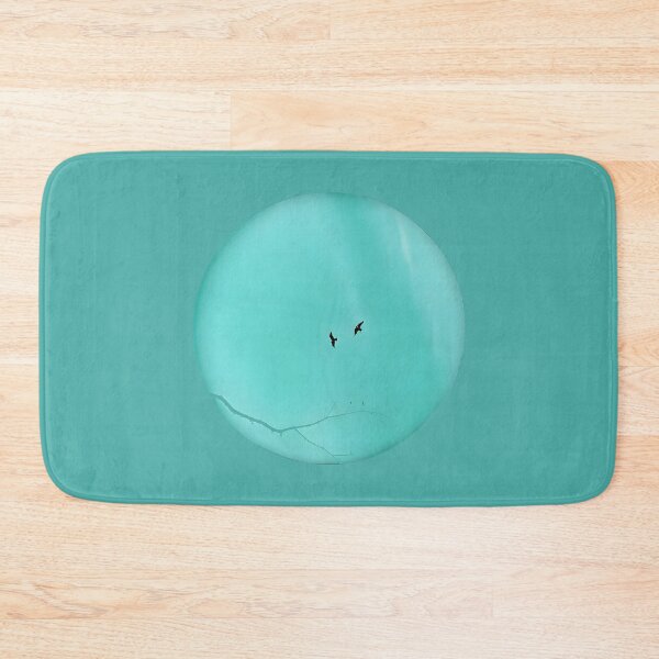 Item preview, Pareidolia Face Birds Eyes Branches Mouth - Dusty Cyan Sky designed and sold by Beachy.