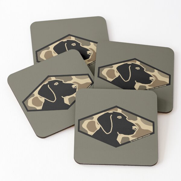 Item preview, Black Lab Profile, Old School Camo Background designed and sold by CraneCreek.