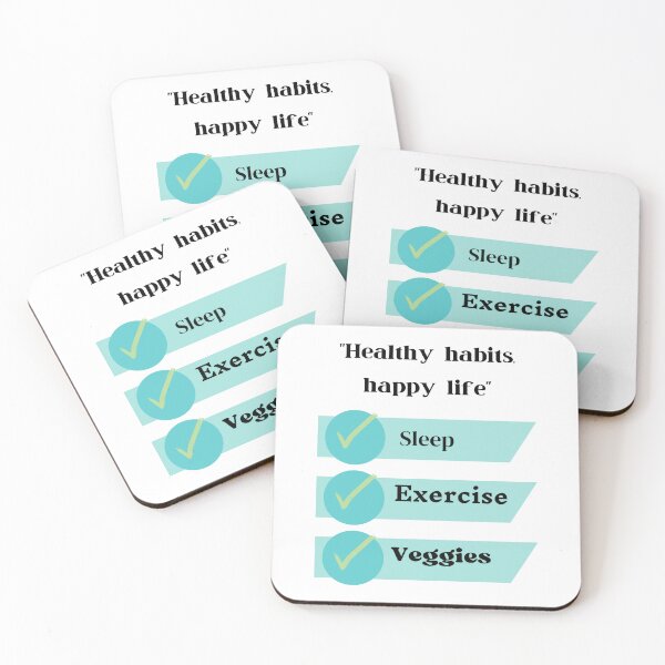 Item preview, Healthy Habits, happy life designed and sold by EJYURIE.