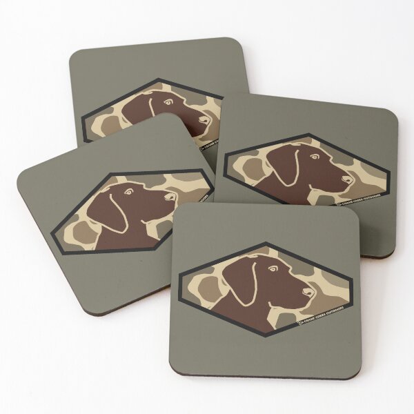 Item preview, Chocolate Lab Profile, Old School Camo Background designed and sold by CraneCreek.