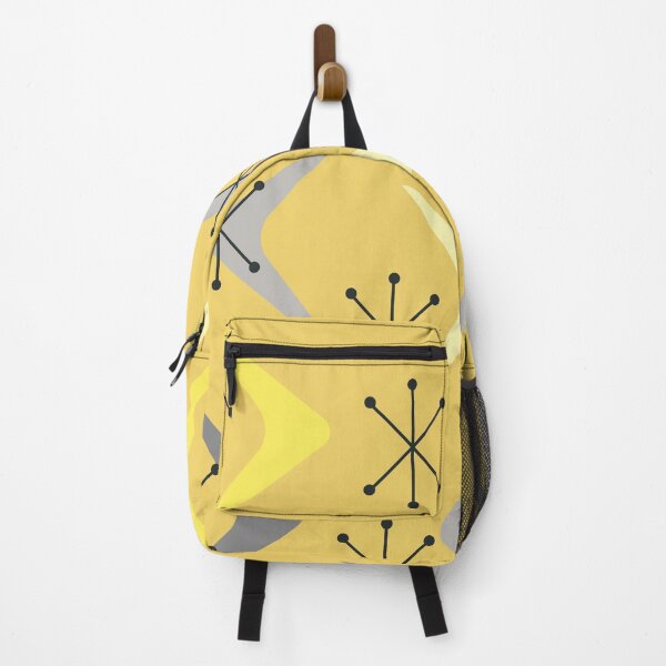 Item preview, Mid Century Boomerangs Starbursts Yellow designed and sold by thepixelgarden.