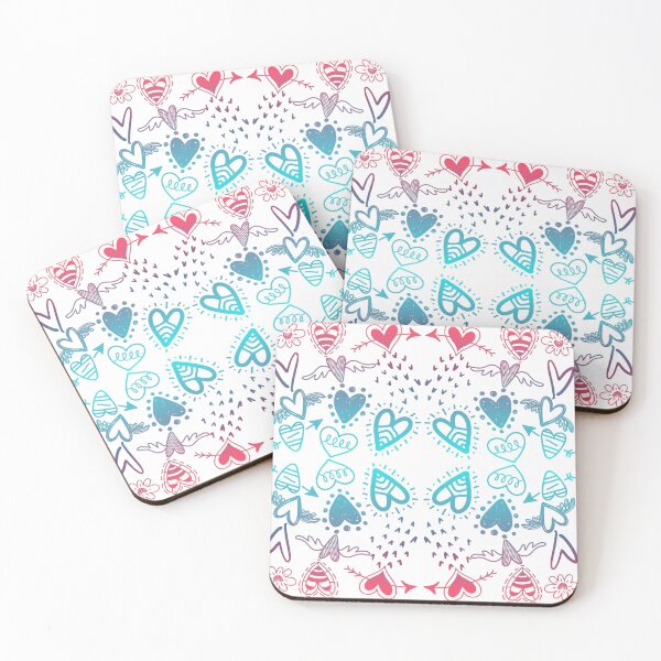 Item preview, Colorful Hearts Seamless Pattern  designed and sold by adlkh.