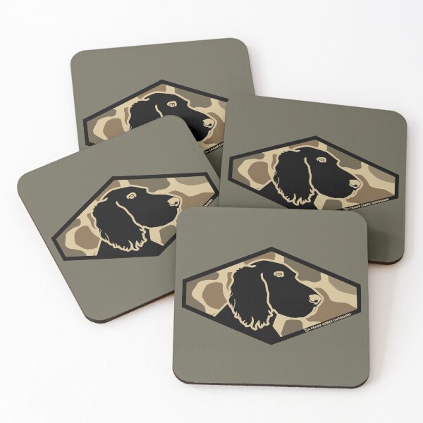 Item preview, Spaniel or Setter Profile, Old School Camo Background designed and sold by CraneCreek.