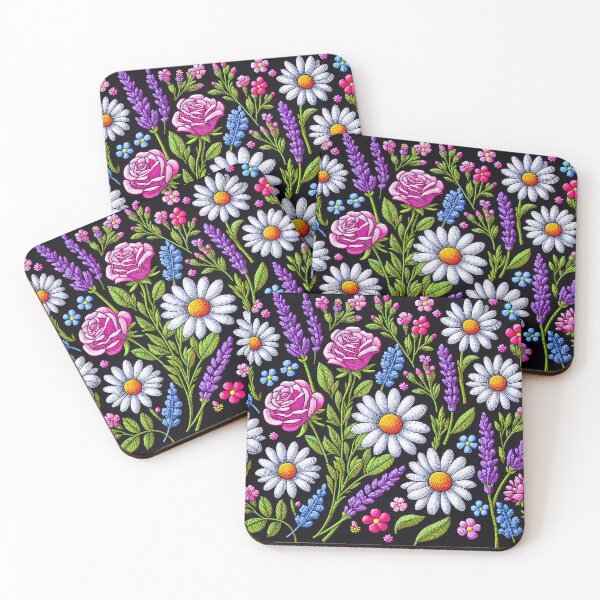 Item preview, embroidered flowers  designed and sold by Jesica1992.
