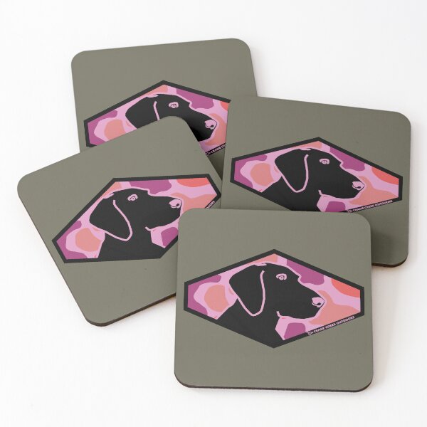 Item preview, Black Lab Profile, Pink Camo Background designed and sold by CraneCreek.