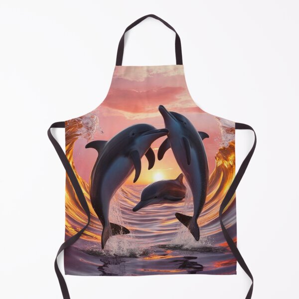 Item preview, Dolphins in the Waves designed and sold by MYSTAYA.