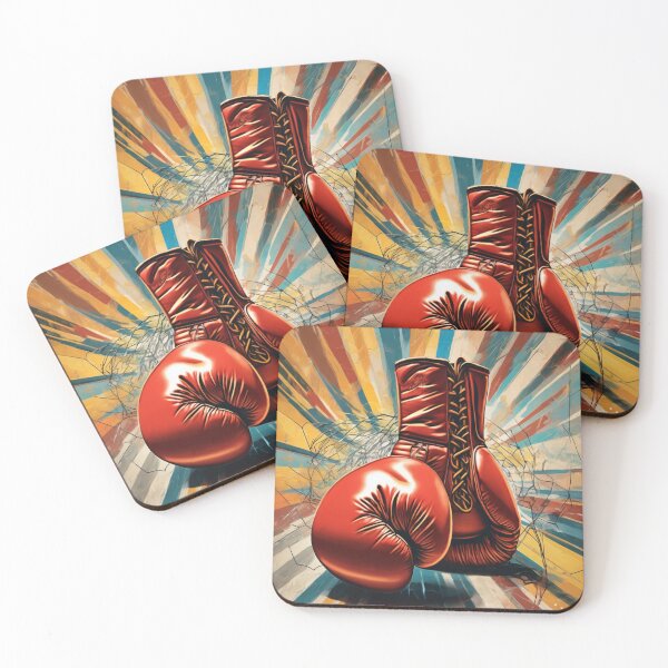 Item preview, "Vintage Boxing Gloves: Dynamic Lines Weaved in a Web of Energy" designed and sold by Artisticanvas.