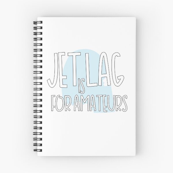 Item preview, Jet lag is for amateurs traveller aviation quote designed and sold by doodlyanddeva.