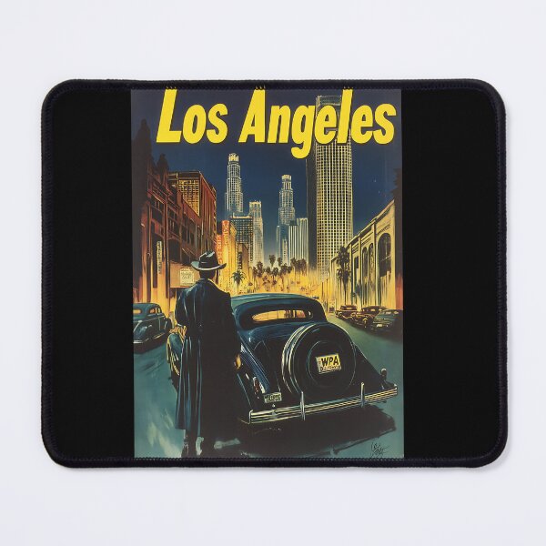 Item preview, Vintage Los Angeles Travel Poster designed and sold by Boddicca.