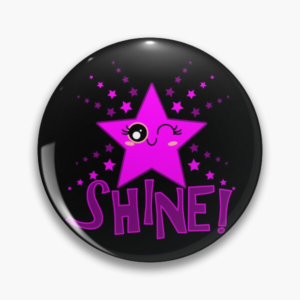 Item preview, Cute Smiling Pink Twinkle Star Shining English Shine! designed and sold by HoppRock.