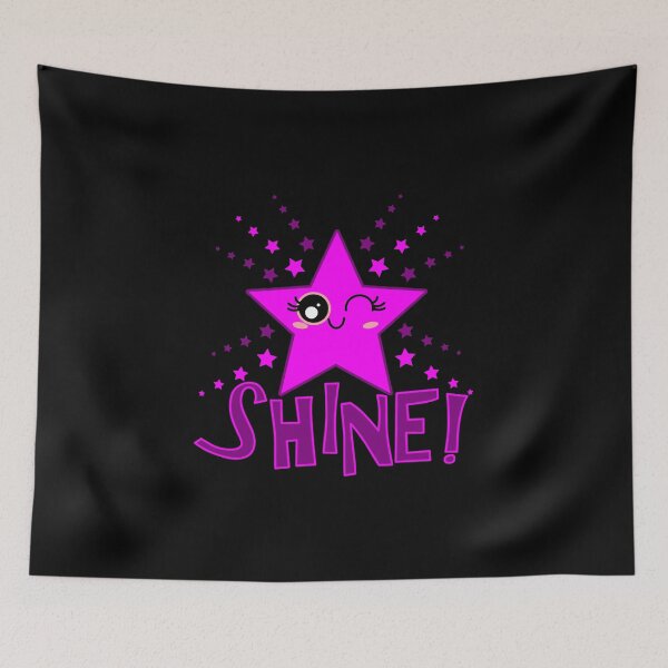 Item preview, Cute Smiling Pink Twinkle Star Shining English Shine! designed and sold by HoppRock.