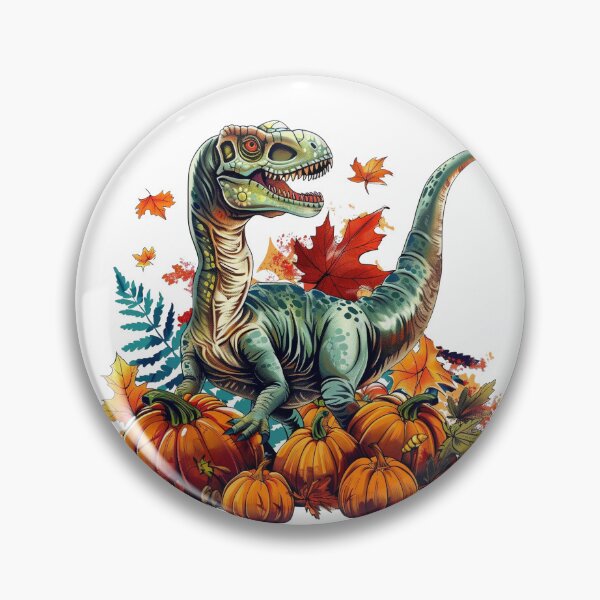 Item preview, Fall Pumpkins Dinosaur designed and sold by DigitalToast.