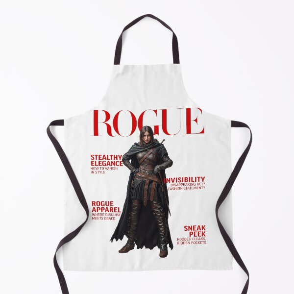 Item preview, A Dungeons and Dragons Rogue female class posing like a supermodel on a fashion magazine designed and sold by aisimard.