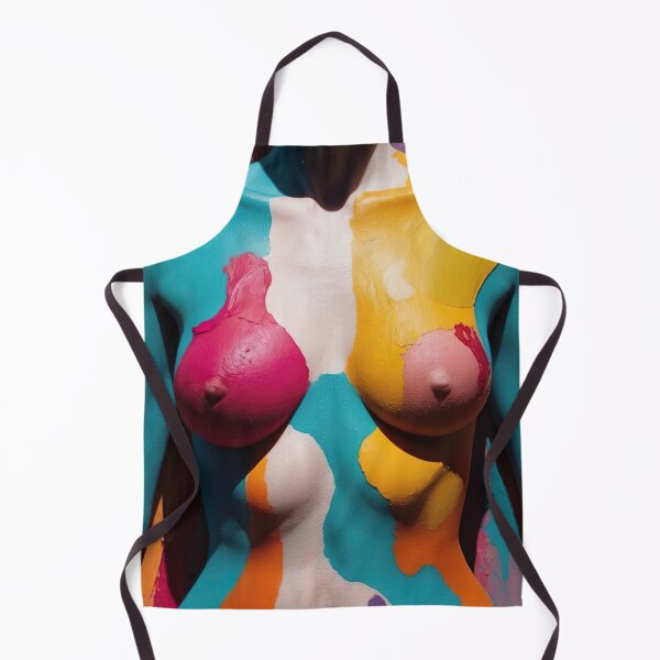 Item preview, Nude photography art of Woman in vivid paints designed and sold by UmagineArts.