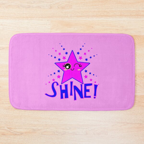 Item preview, Cute Smiling Pink and Blue Twinkle Star Shining English Shine! designed and sold by HoppRock.