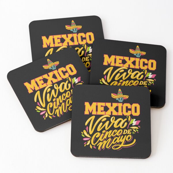 Item preview, Mexico and Viva Cinco de Mayo lettering designed and sold by Ecmoprints.