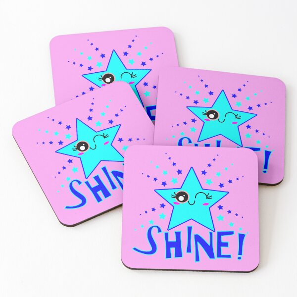 Item preview, Cute Smiling Blue Twinkle Star Shining English Shine! designed and sold by HoppRock.