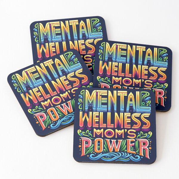 Item preview, Mental Wellness Mom's Power, typography designed and sold by maxmaj.