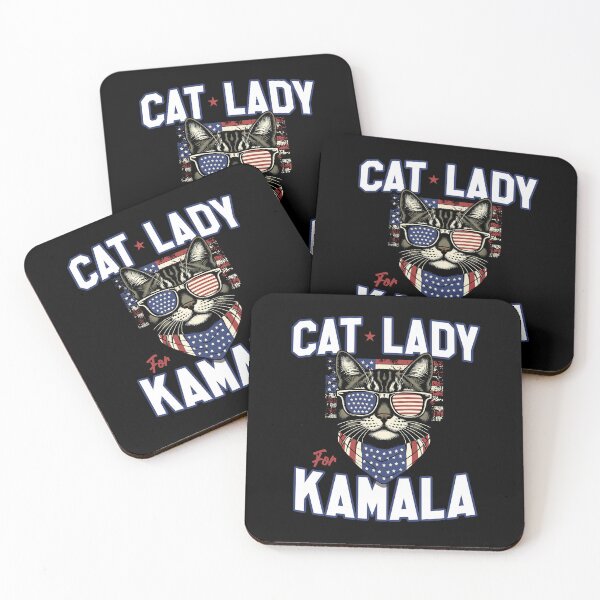 Item preview, Cat Lady for Kamala Harris for President 2024, Cool & Funny Cat Lover designed and sold by dfunky.