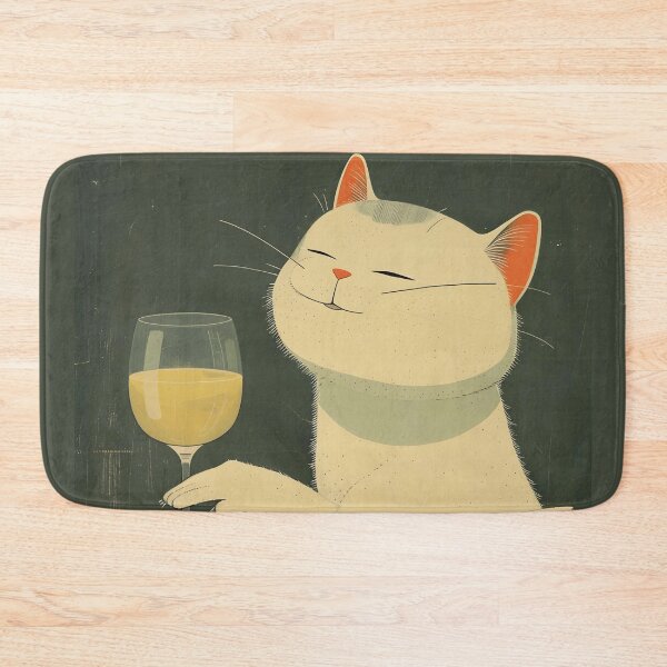 Item preview, Boris Drinks White -  Wine Feline  designed and sold by NikoDeeko.