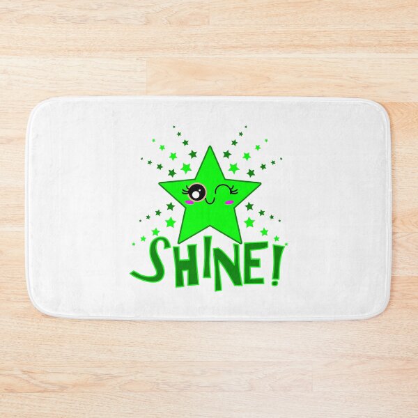 Item preview, Cute Smiling Green Twinkle Star Shining English Shine! designed and sold by HoppRock.