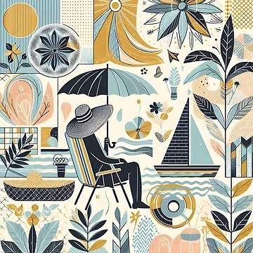 Artwork thumbnail, Beach Lady by R-Creation