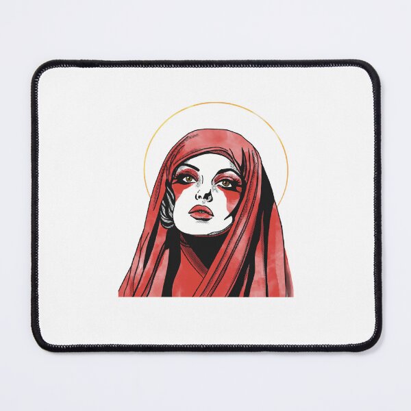 Item preview, The girl with red eye shadow with gold , transparent backgroun designed and sold by IreneRuya.