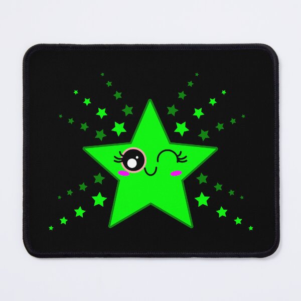 Item preview, Cute Smiling Green Twinkle Star Shining designed and sold by HoppRock.