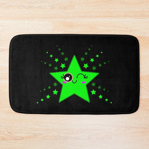 Item preview, Cute Smiling Green Twinkle Star Shining designed and sold by HoppRock.