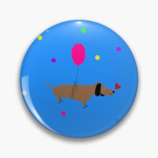 Item preview, funny wiener dogs dachshund balloons designed and sold by Gossip Rag.