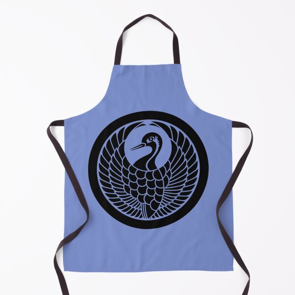 Item preview, Traditional Japanese Samurai crest: Maru ni Tsuru no maru - Benimidori designed and sold by Onigokko.